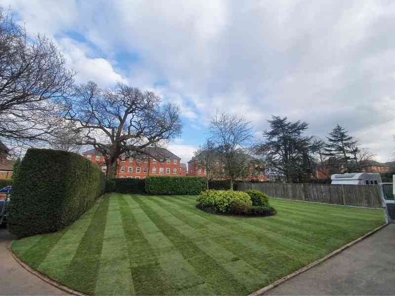 Front landscape garden turfing works in Coleshill, Birmingham - Oakland Group, Landscaping Services.